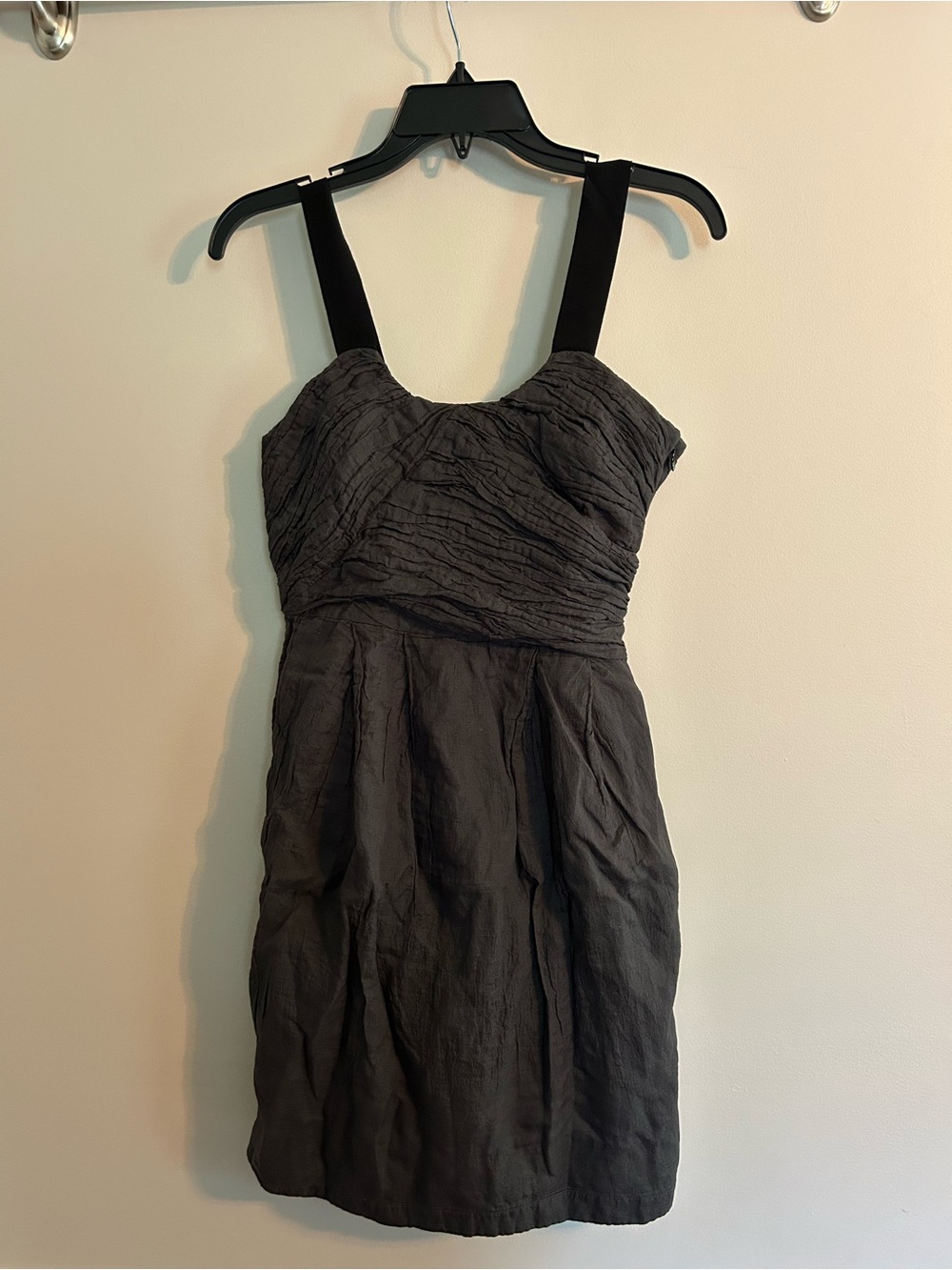 Little Black Dress Sleeveless Ruched Bodice Cocktail Dress